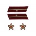 СТАРШИЙ ПОЛИТРУК, ВОЕНВРАЧ 3-го ранга, ВОЕНВЕТВРАЧ 3-го ранга, ВОЕННЫЙ ЮРИСТ 3-го РАНГА, петлицы и нарукавные знаки обр.1935/36 г.